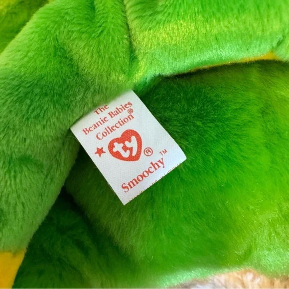 Ty Green and Yellow Frog Stuffed Animal - Picture 9 of 13